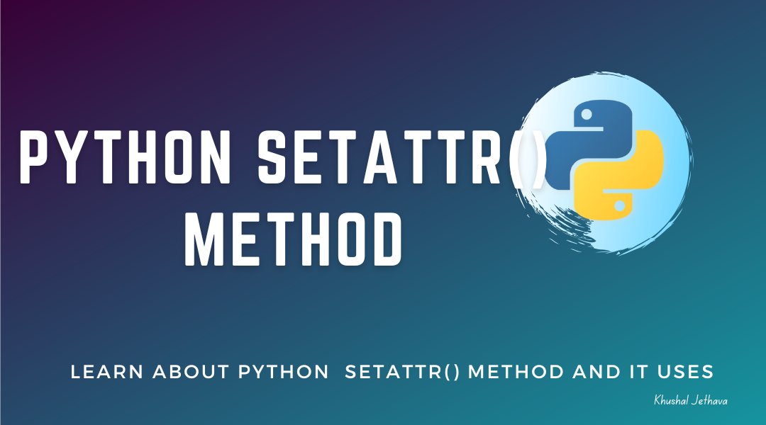 Python setattr()